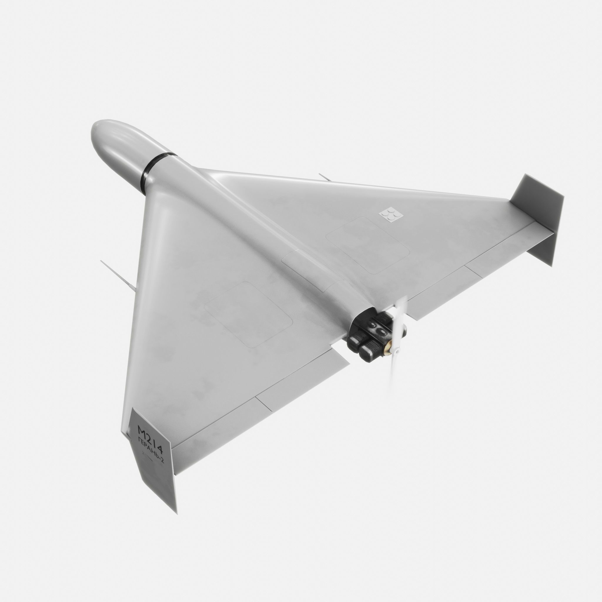 Shahed 136 drone Low-poly 3D model_4