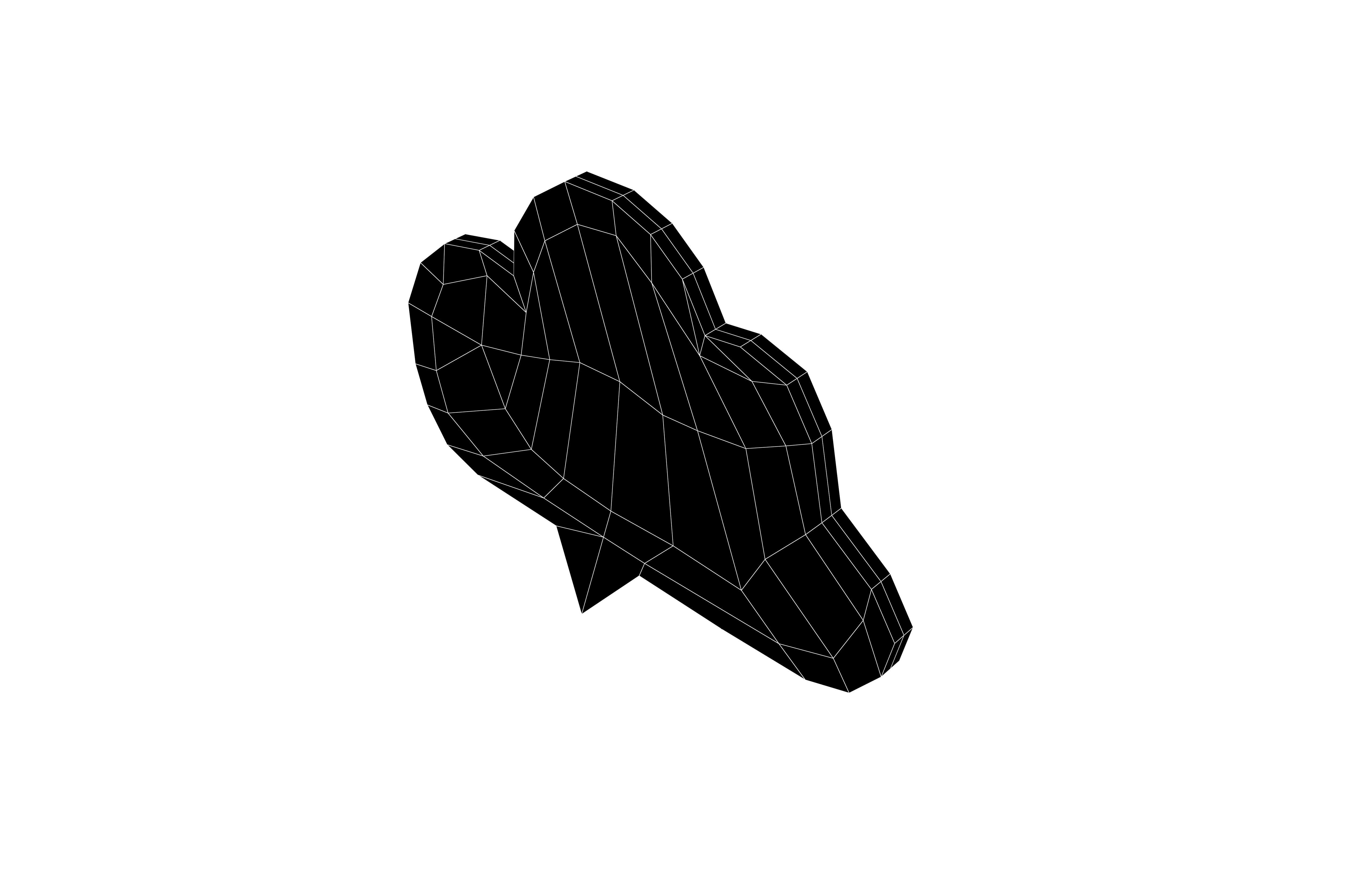 Speech Balloon v21 005 Low-poly 3D model_7