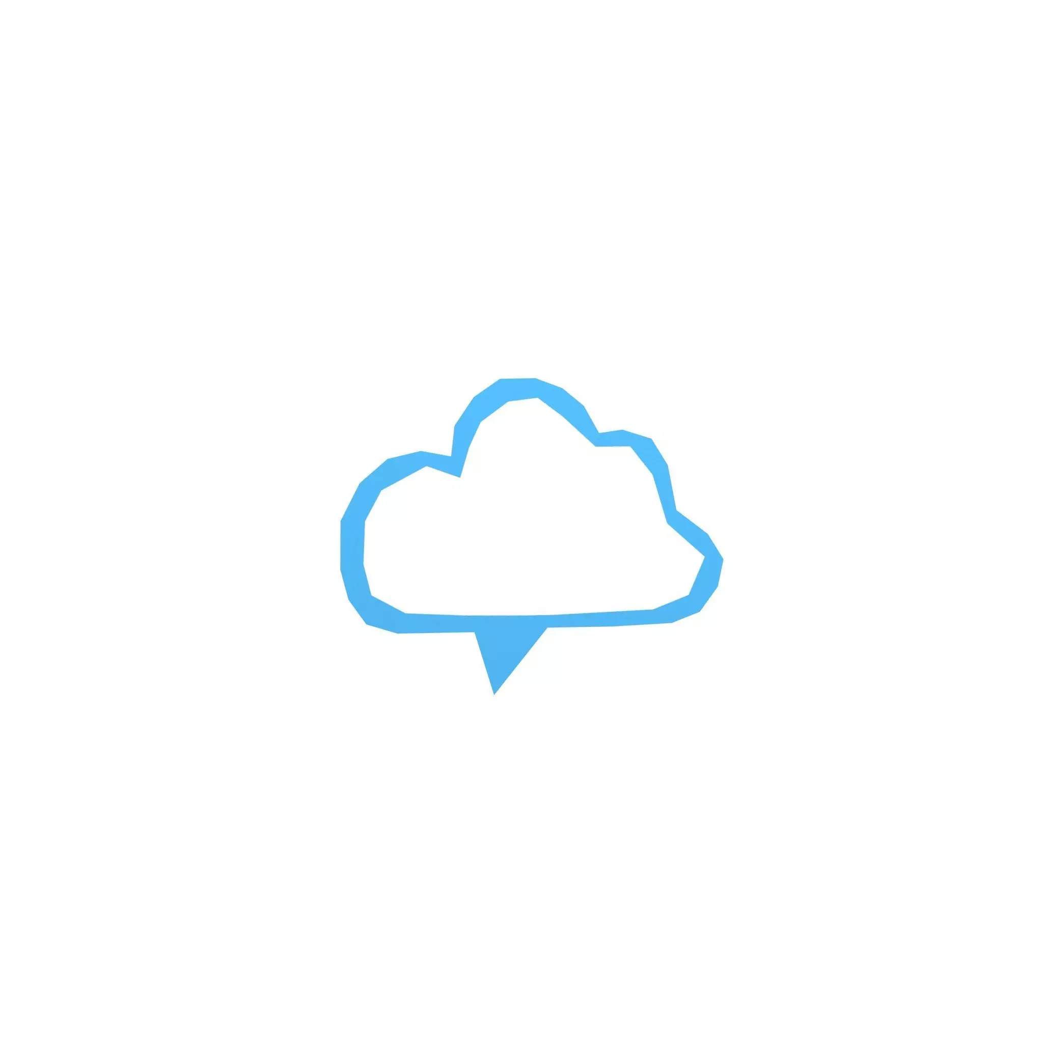 Speech Balloon v21 005 Low-poly 3D model_0