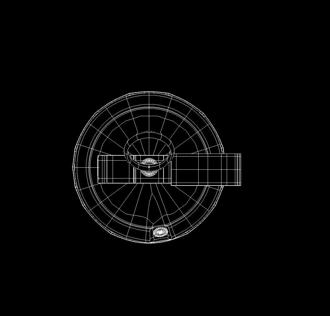 Futuristic Atomic Grenade Low-poly 3D model_7