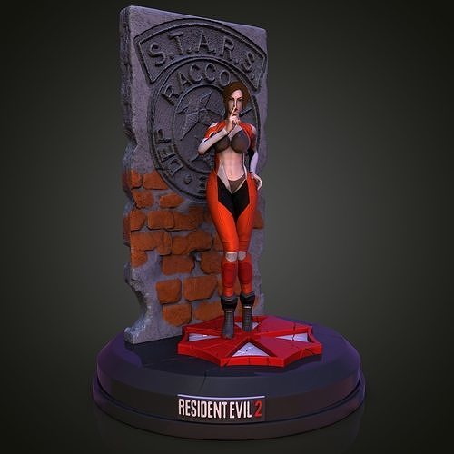 Claire Redfield resident evil 3D print model