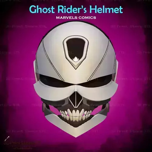 Ghost Rider Helmet Cosplay Marvels Midnight Suns - STL File 3D print model