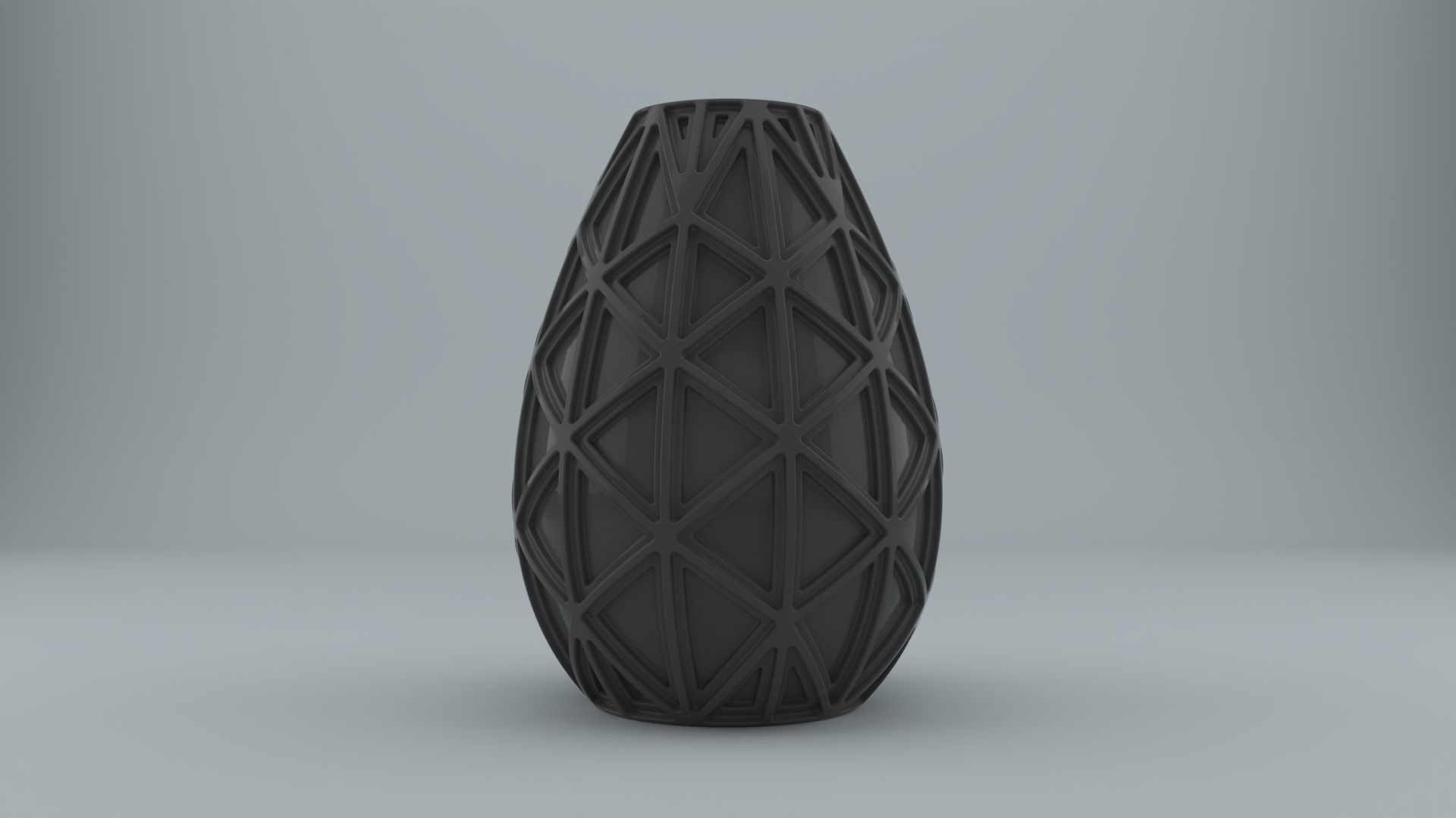Vase collection bottle with wave pattern 3D print model_2