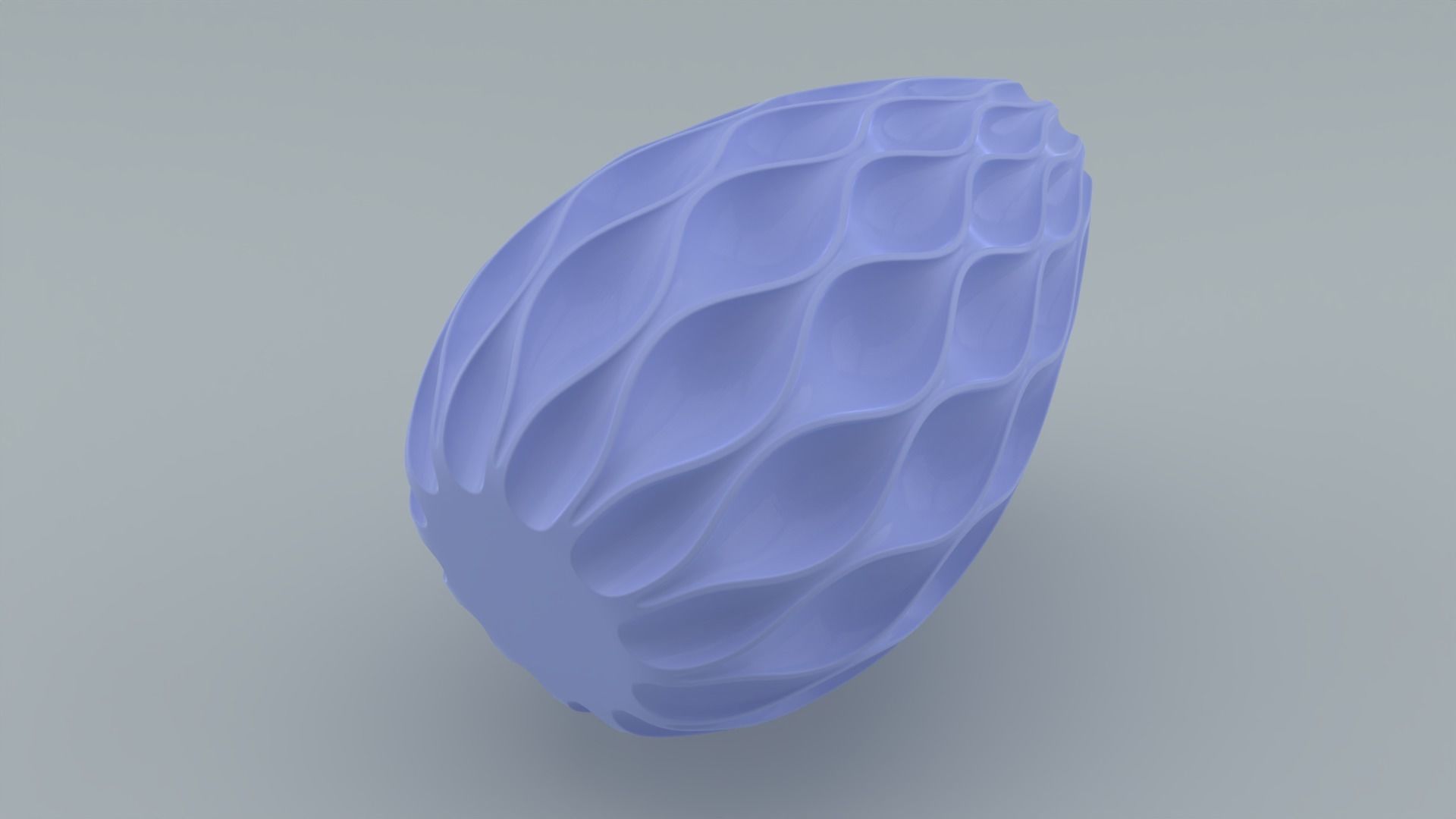 Vase collection bottle with wave pattern 3D print model_19
