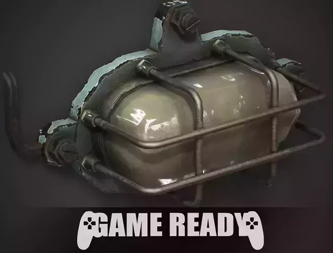 Bunker Wall Lamp - PBR Game Ready