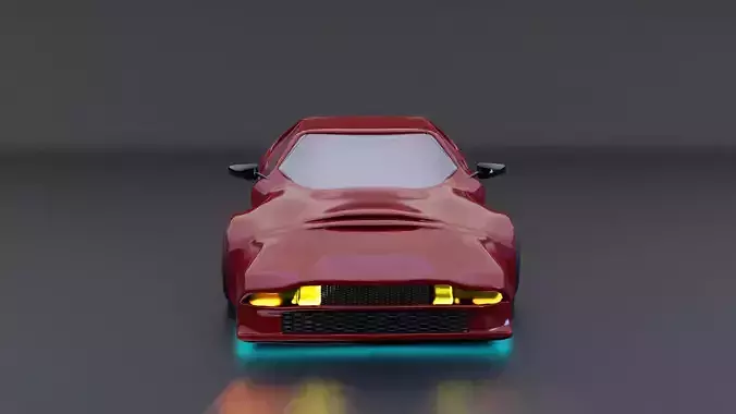 Sportscar retro vintage 80s