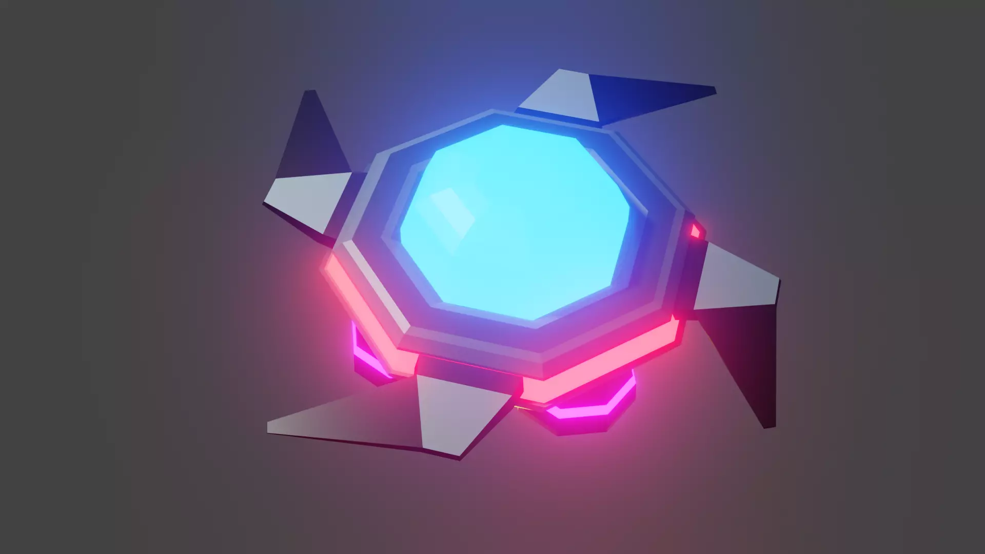 Blade flying saucer Free low-poly 3D model