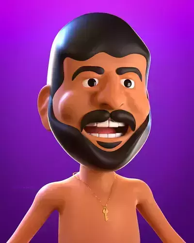 Cartoon Stylized Rigged Character - Low Poly