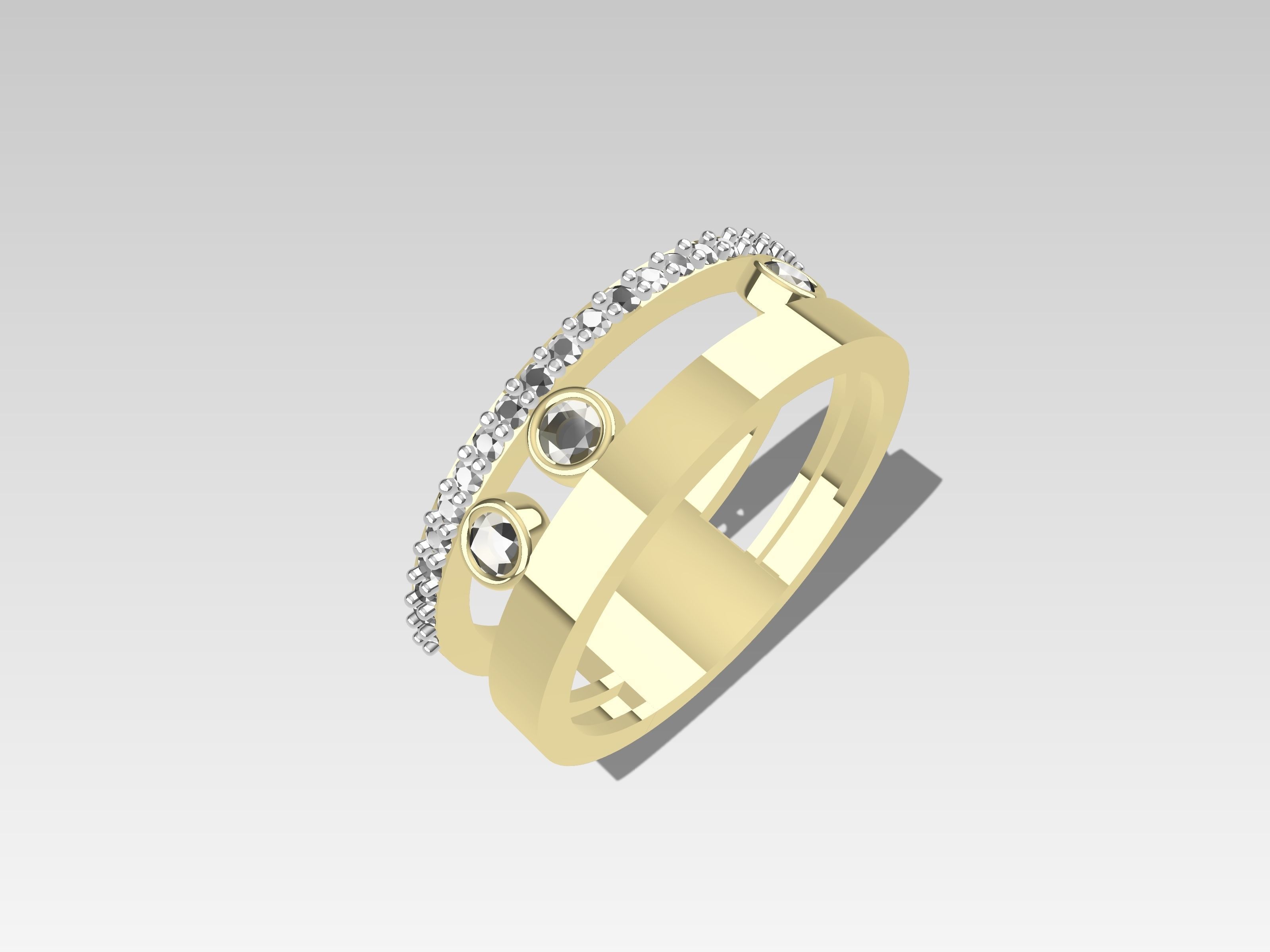MESSIKA DIAMOND RINGS 3D print model_4