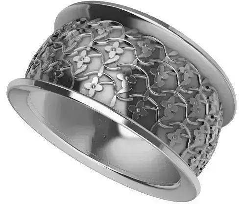 Patterned Ring 3D model Texture