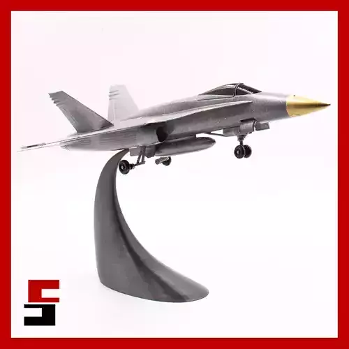 Airplane F-18 Hornet McDonnell Douglas Scale 1 50  3D print model