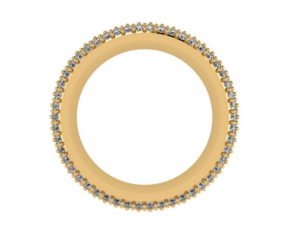 Ring438 gold plated diamond bangles 3D print model_2