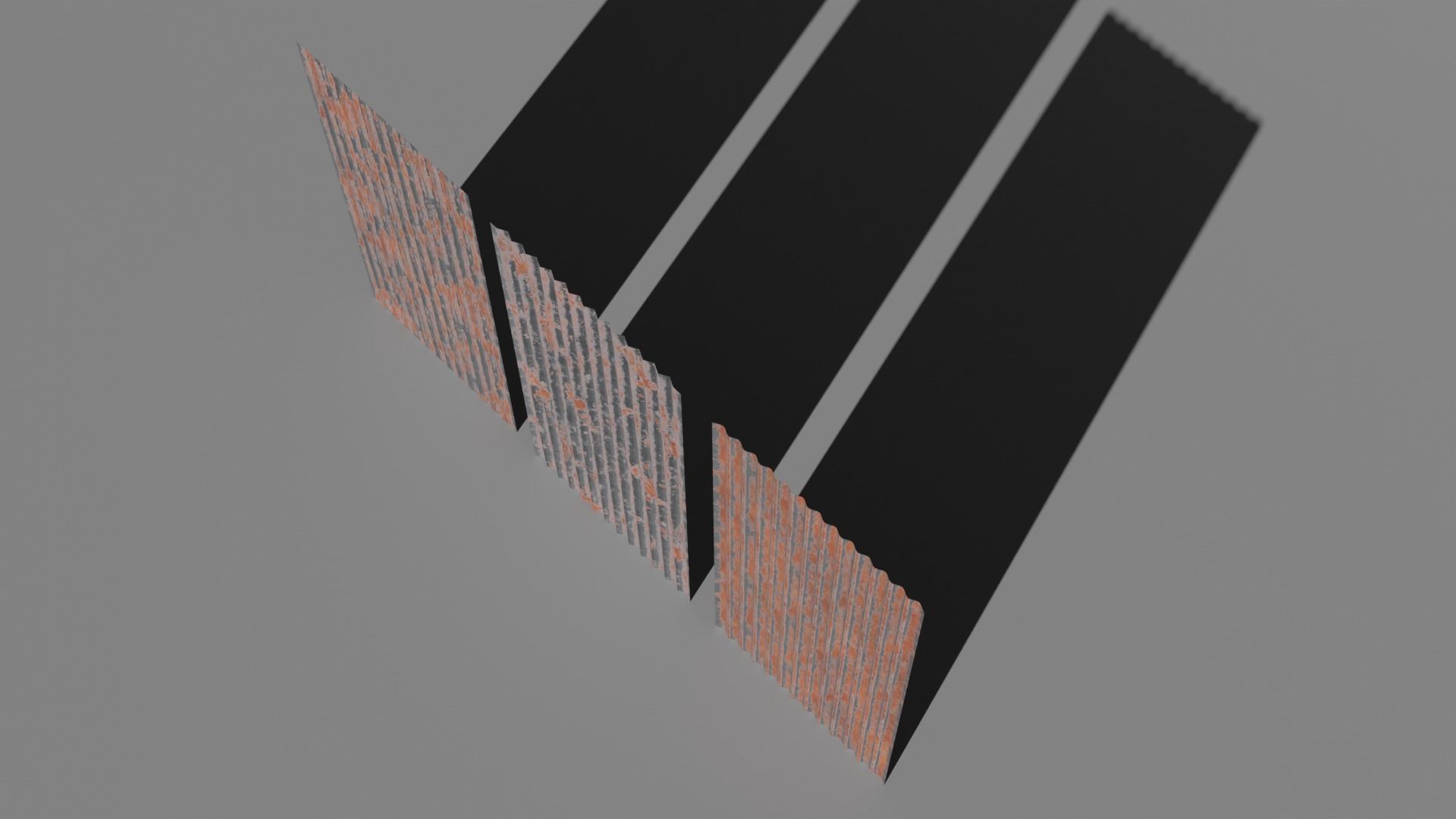 Corrugated Galvanized Sheets  Low-poly 3D model_7