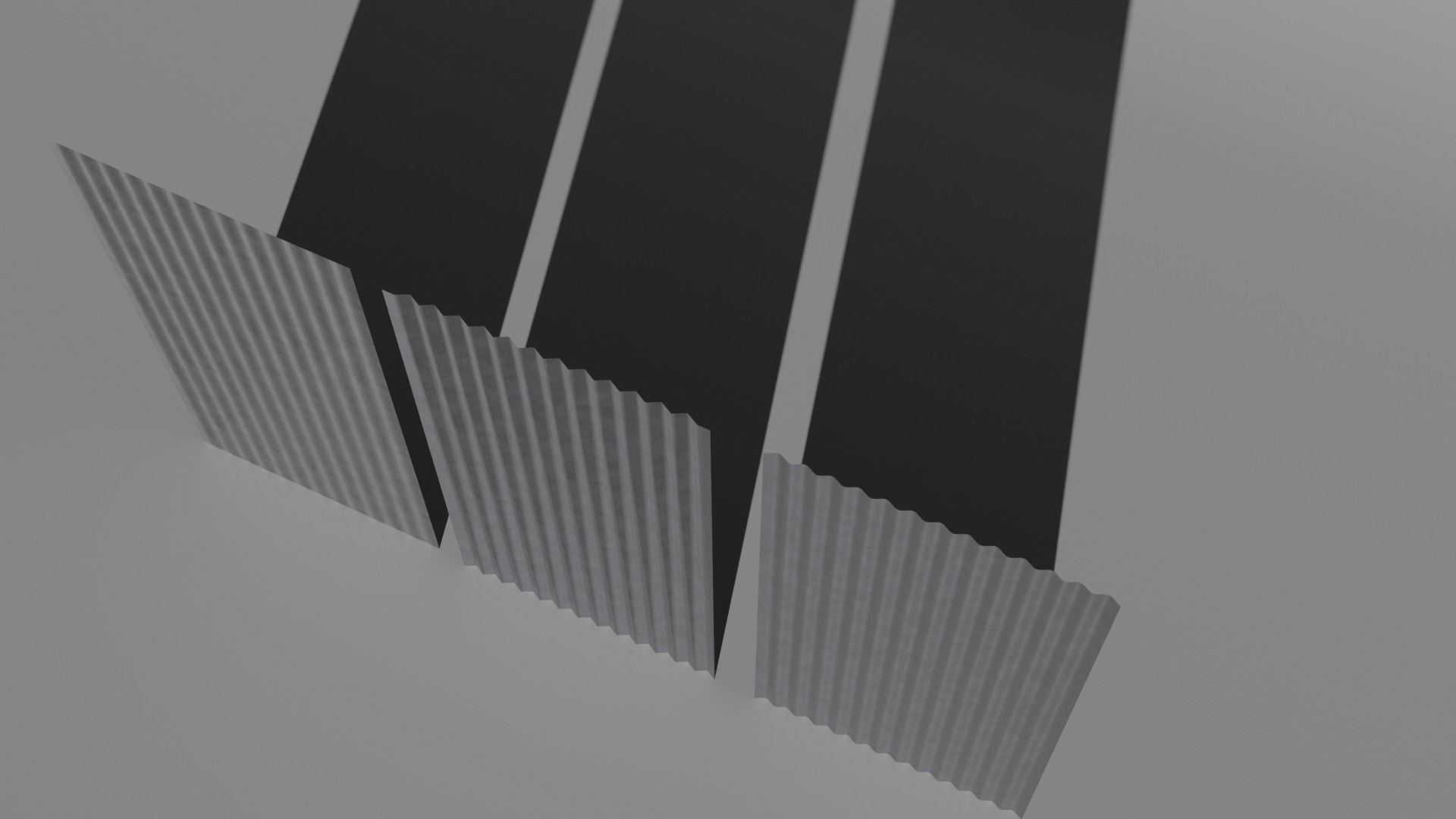 Corrugated Galvanized Sheets  Low-poly 3D model_4