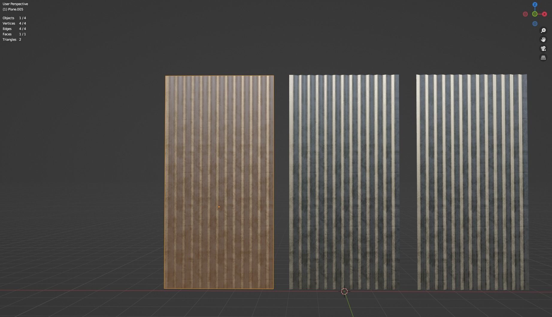 Corrugated Galvanized Sheets  Low-poly 3D model_8