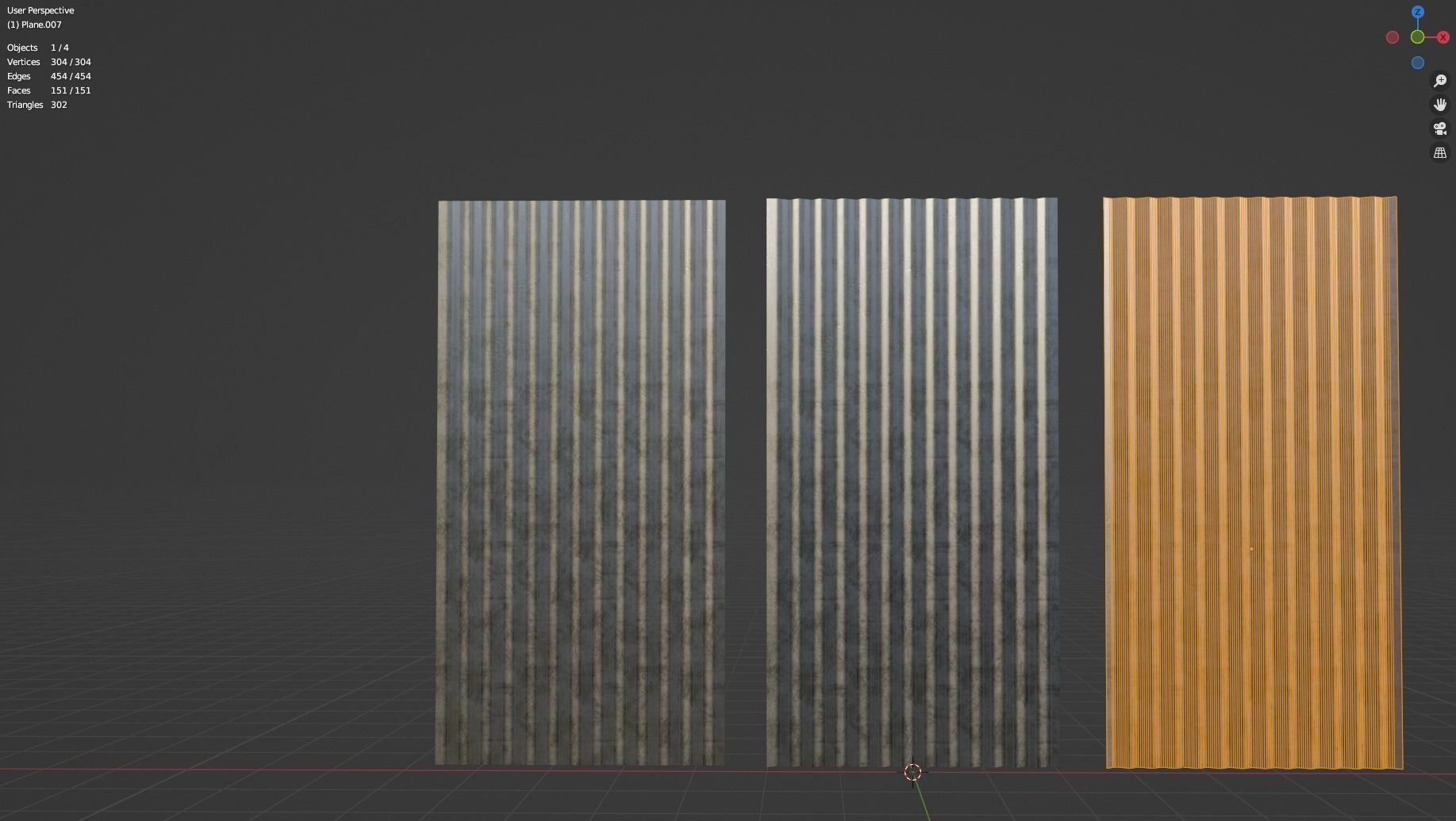 Corrugated Galvanized Sheets  Low-poly 3D model_10