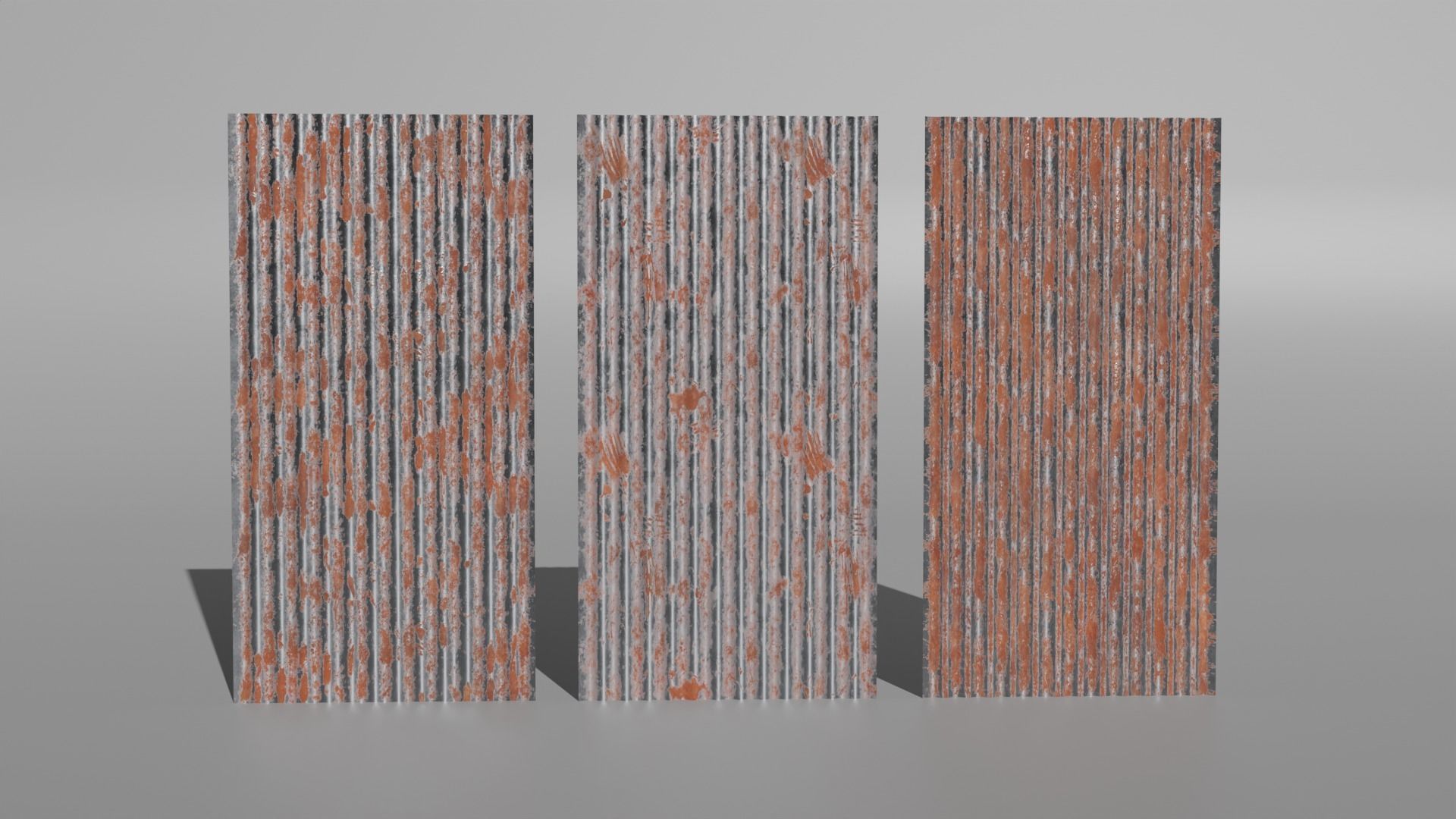 Corrugated Galvanized Sheets  Low-poly 3D model_6