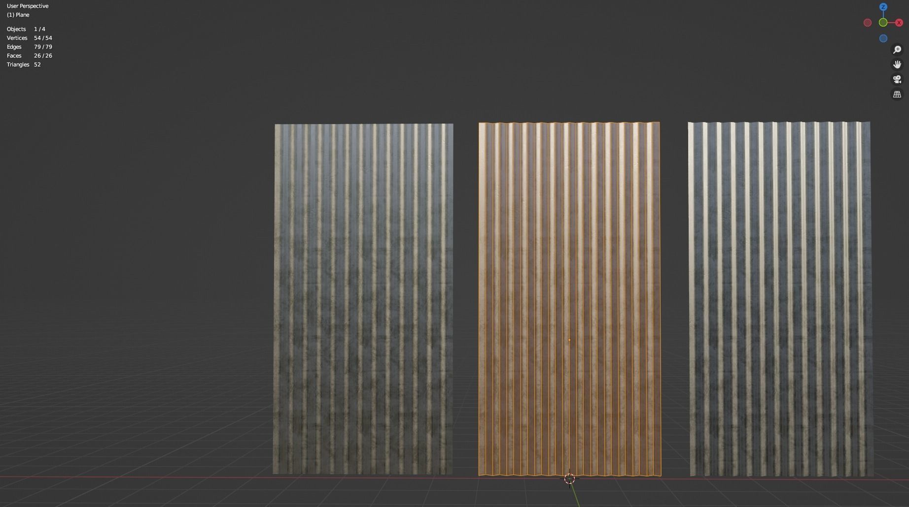 Corrugated Galvanized Sheets  Low-poly 3D model_9