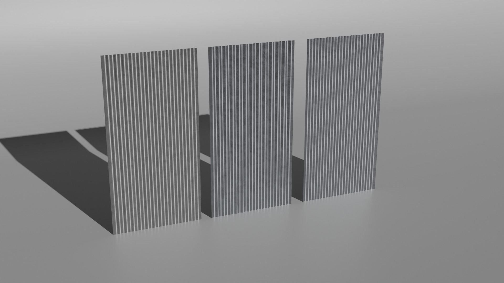Corrugated Galvanized Sheets  Low-poly 3D model_3