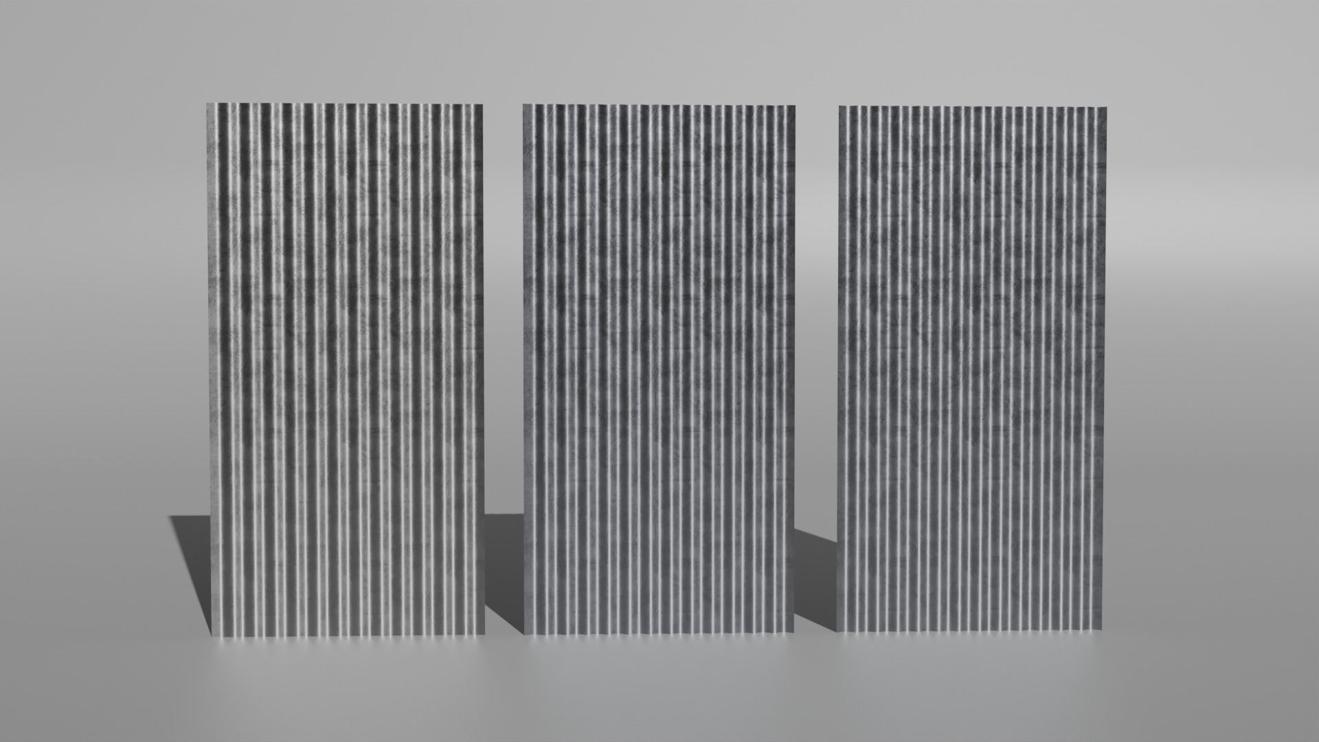 Corrugated Galvanized Sheets  Low-poly 3D model_2