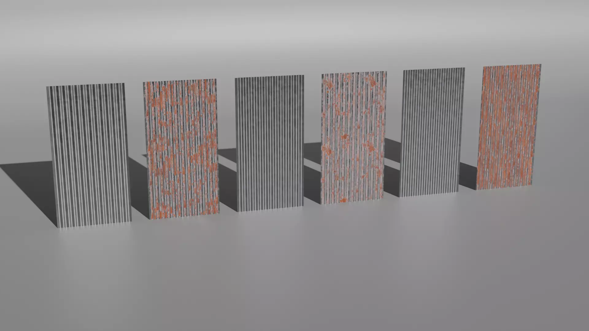 Corrugated Galvanized Sheets  Low-poly 3D model_0