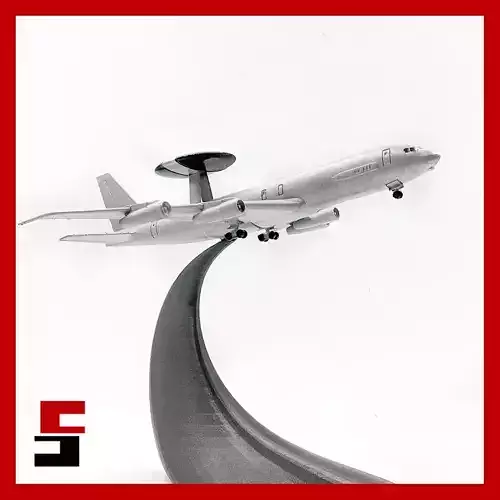 Airplane Boeing E-3 Sentry 3D print model