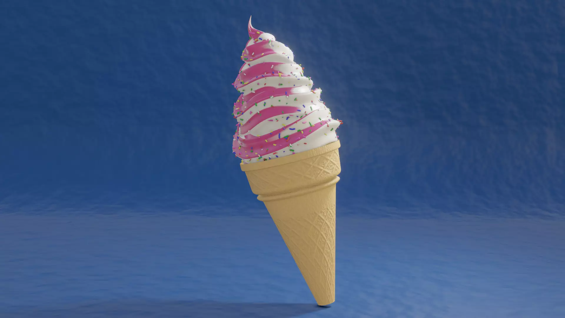 Ice-cream Realistic 3D Model ice cream cone 3D model_0