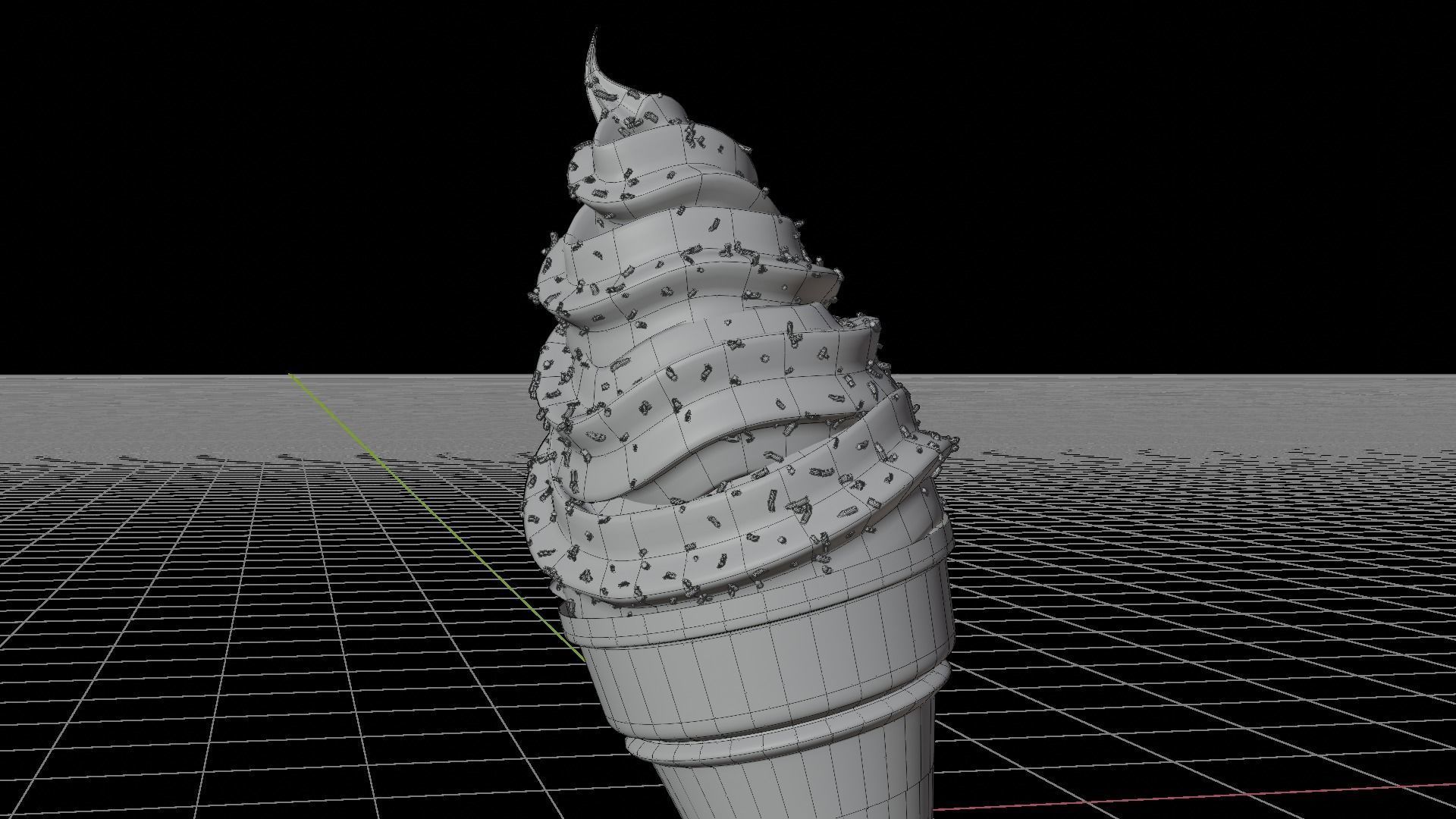 Ice-cream Realistic 3D Model ice cream cone 3D model_5