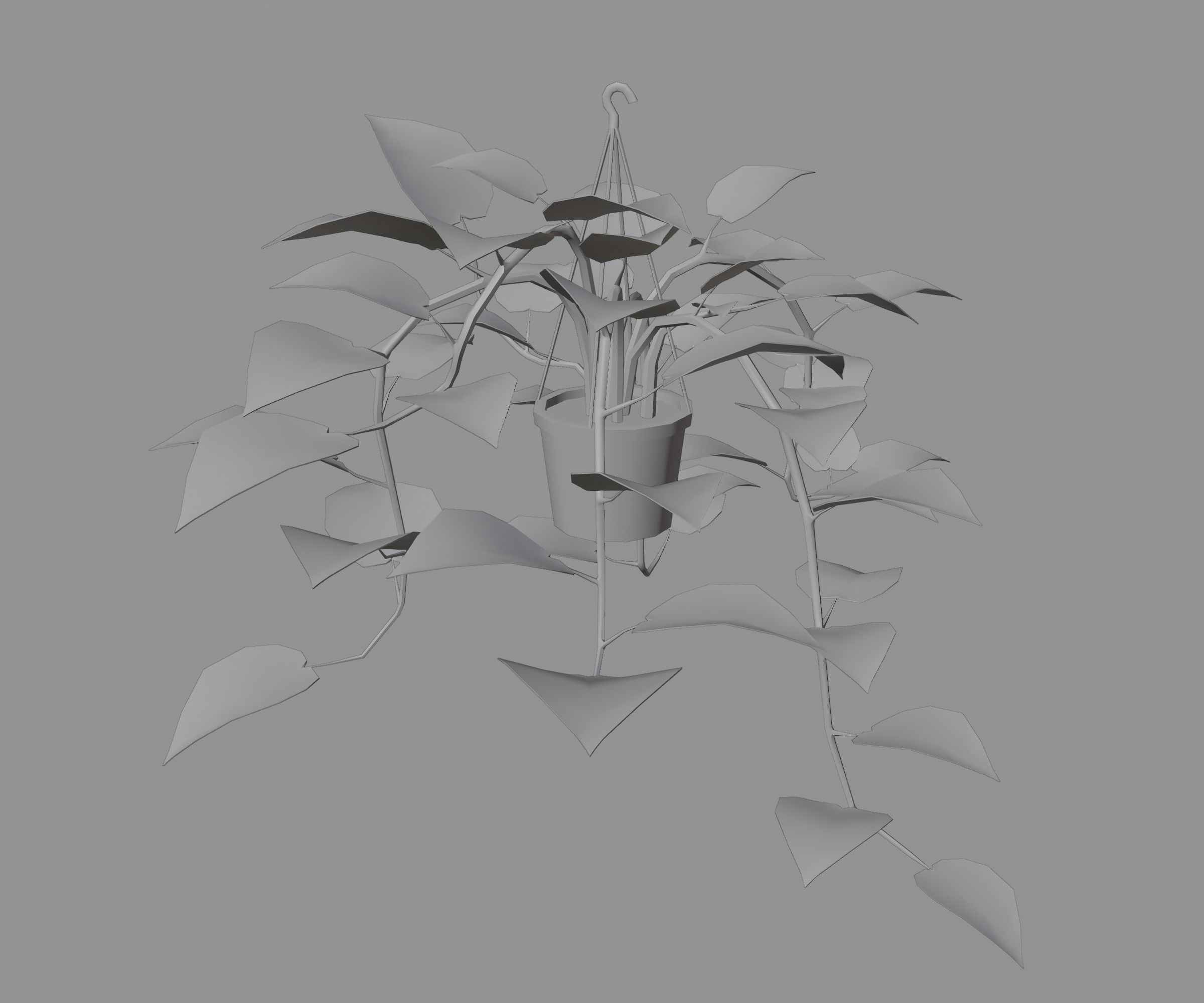 Indoor plants Low-poly 3D model_15