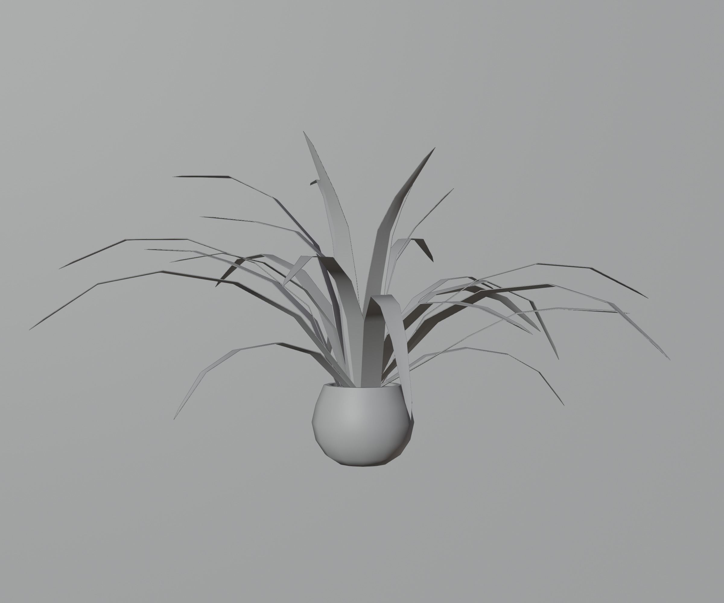 Indoor plants Low-poly 3D model_12