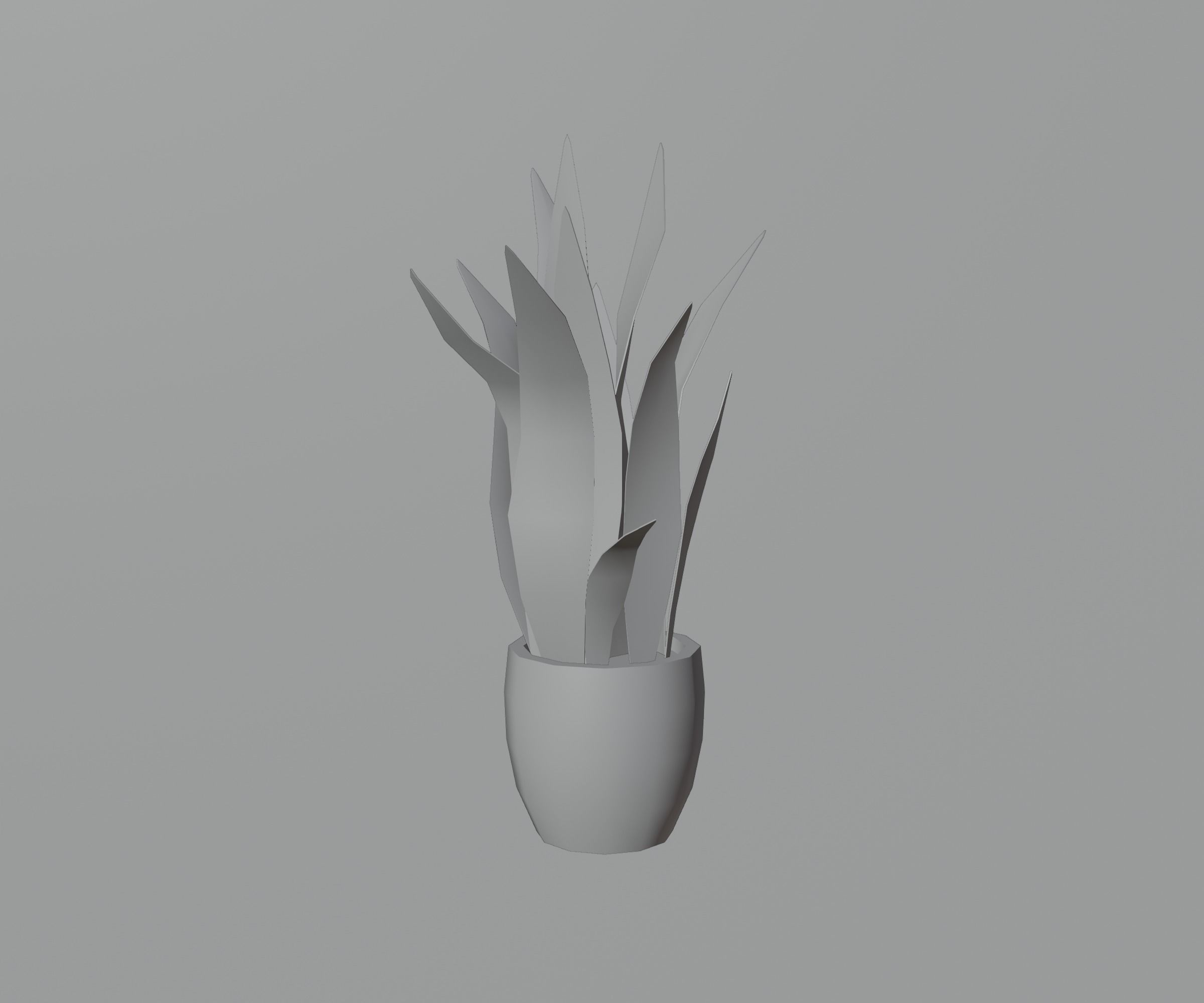 Indoor plants Low-poly 3D model_9
