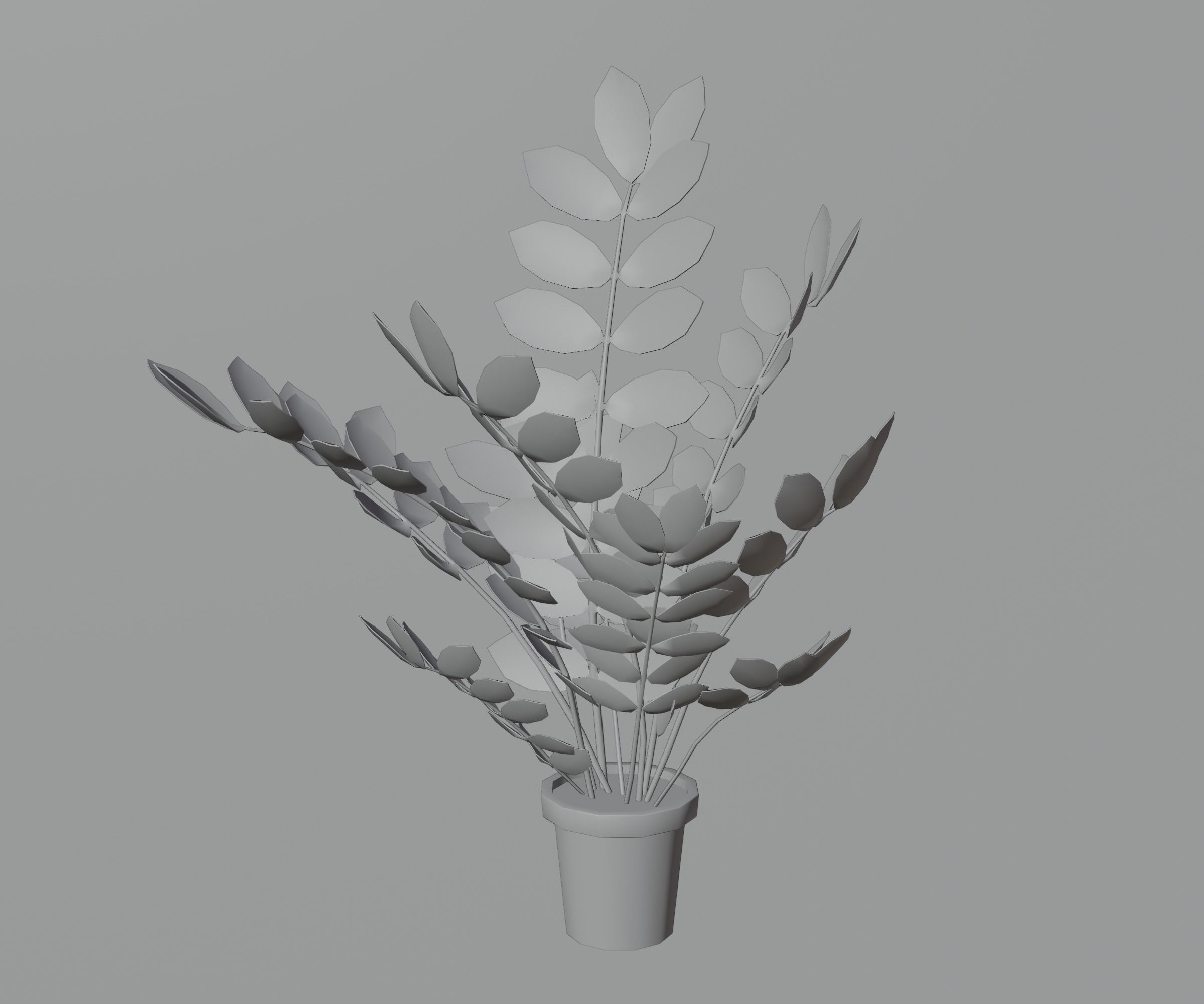 Indoor plants Low-poly 3D model_21