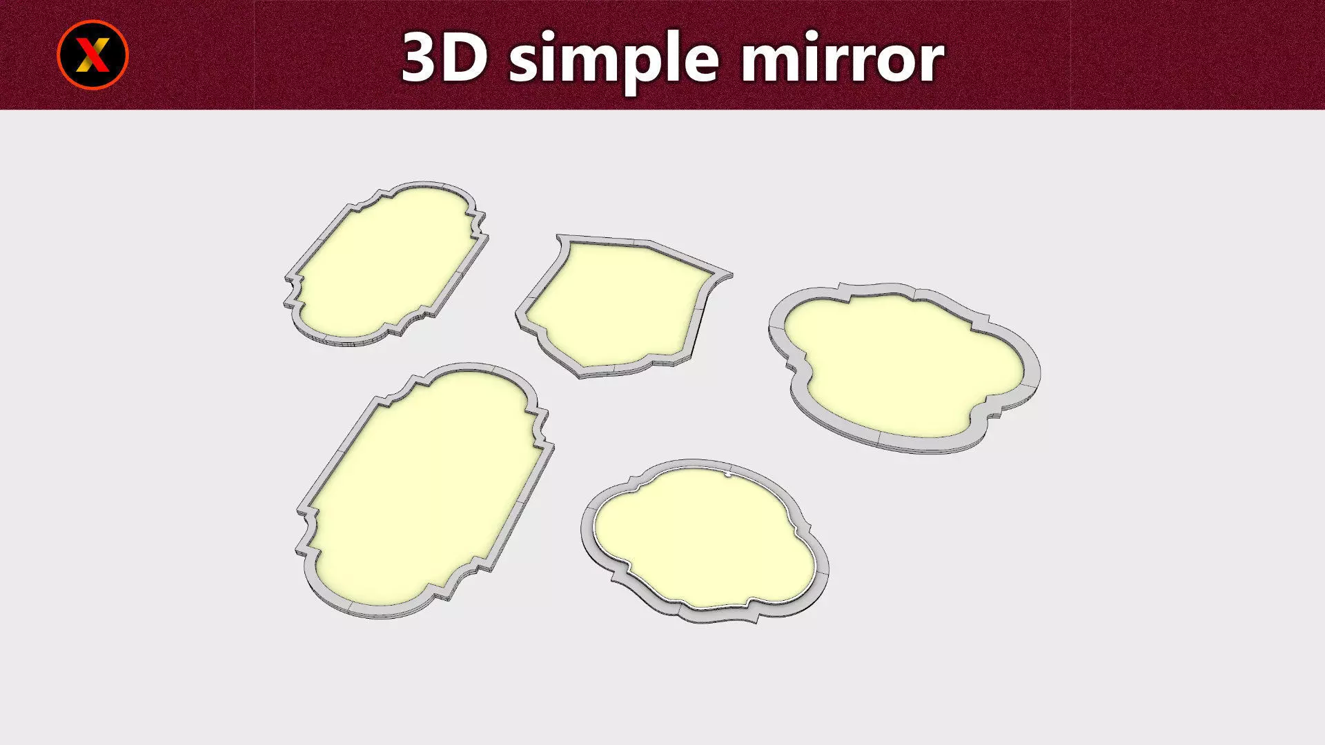 simple 3d mirror Free 3D print model