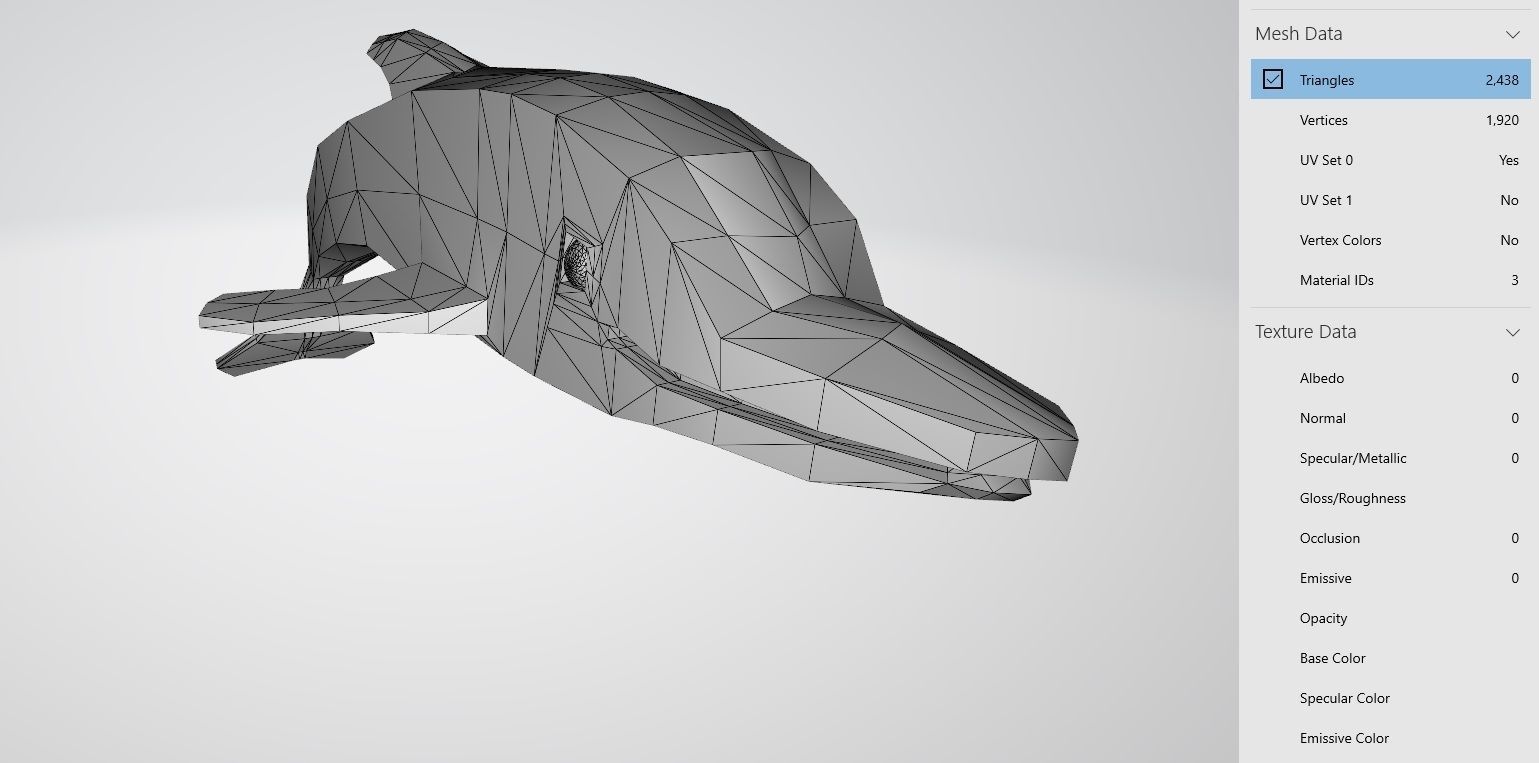 Dolphin 3d model 3D model_20