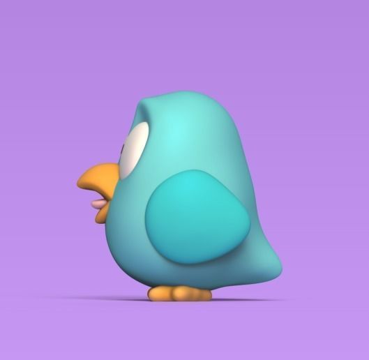Scared Bird 3D print model_2