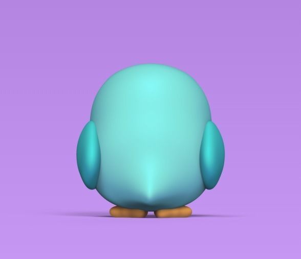 Scared Bird 3D print model_3