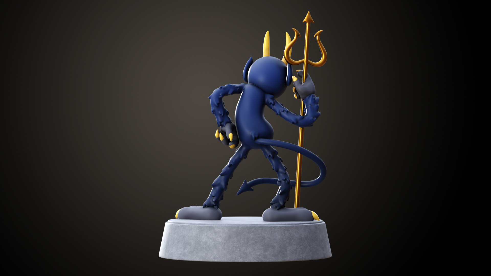 Cuphead The Devil 3D model 3D printable | CGTrader
