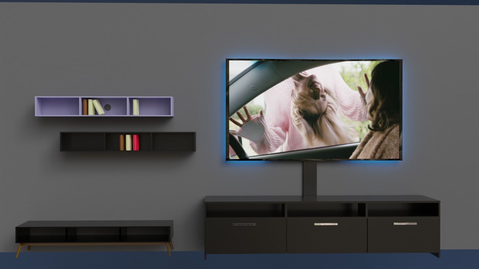 Tv and cabinets 3D models 3D model_1