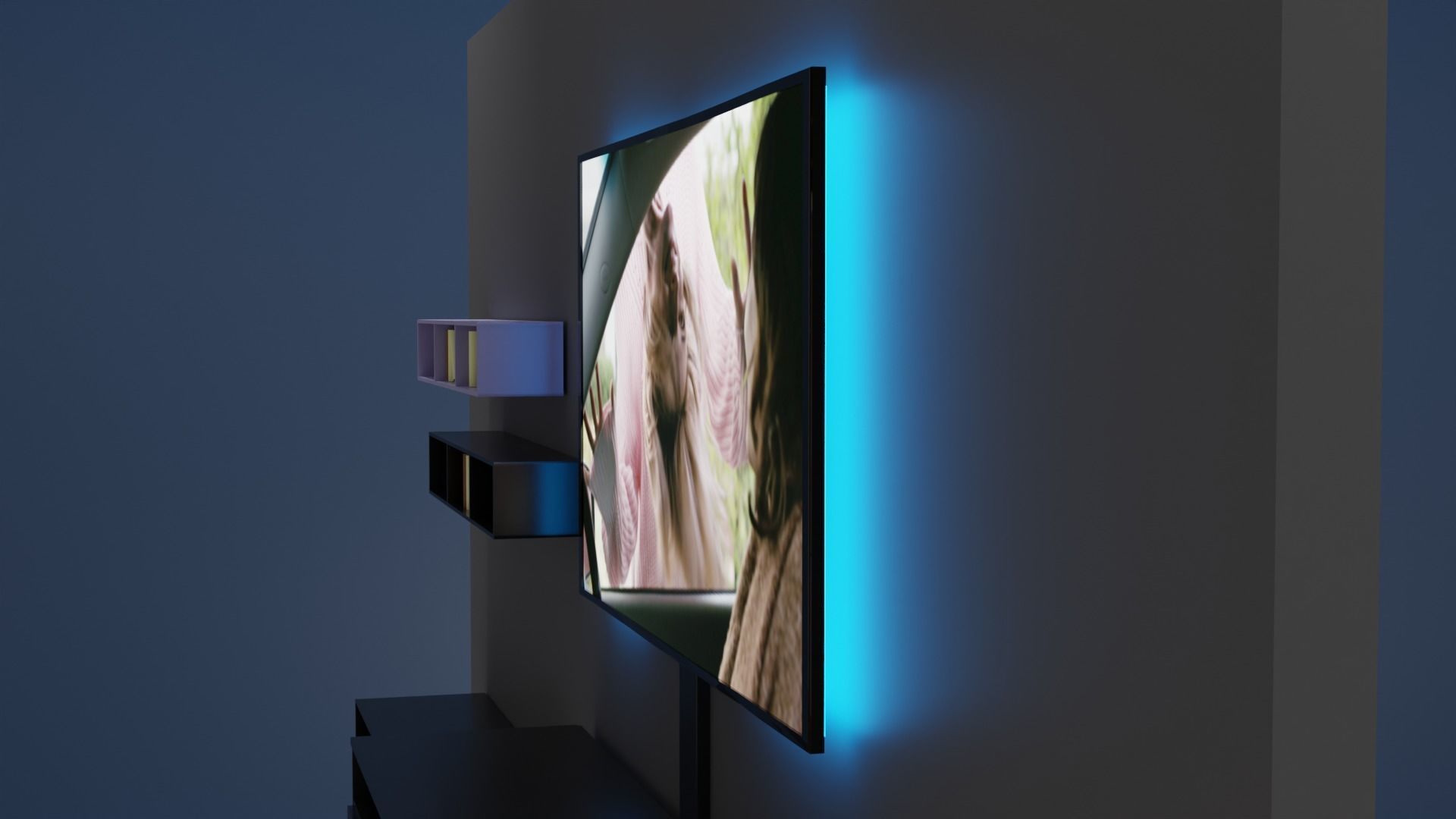 Tv and cabinets 3D models 3D model_3