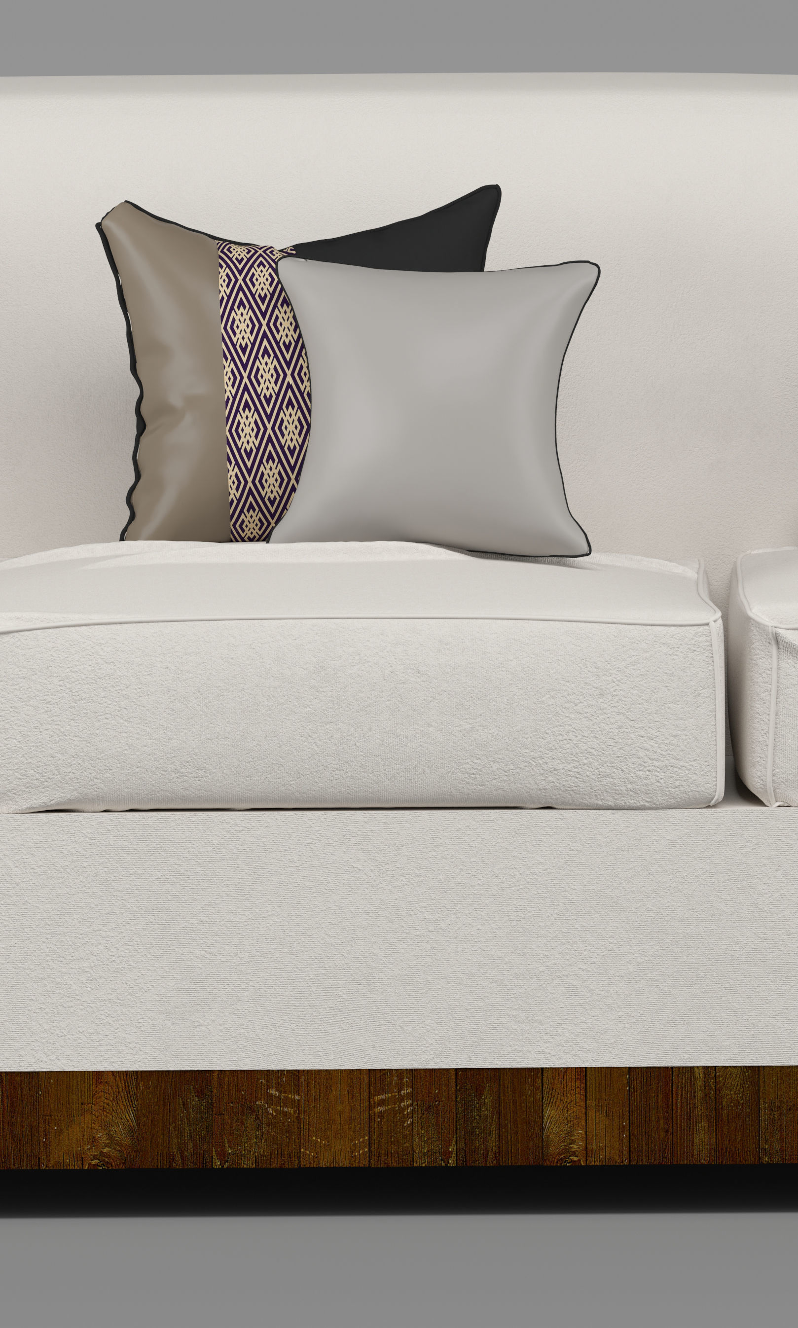 three-seat sofa  3D model_14