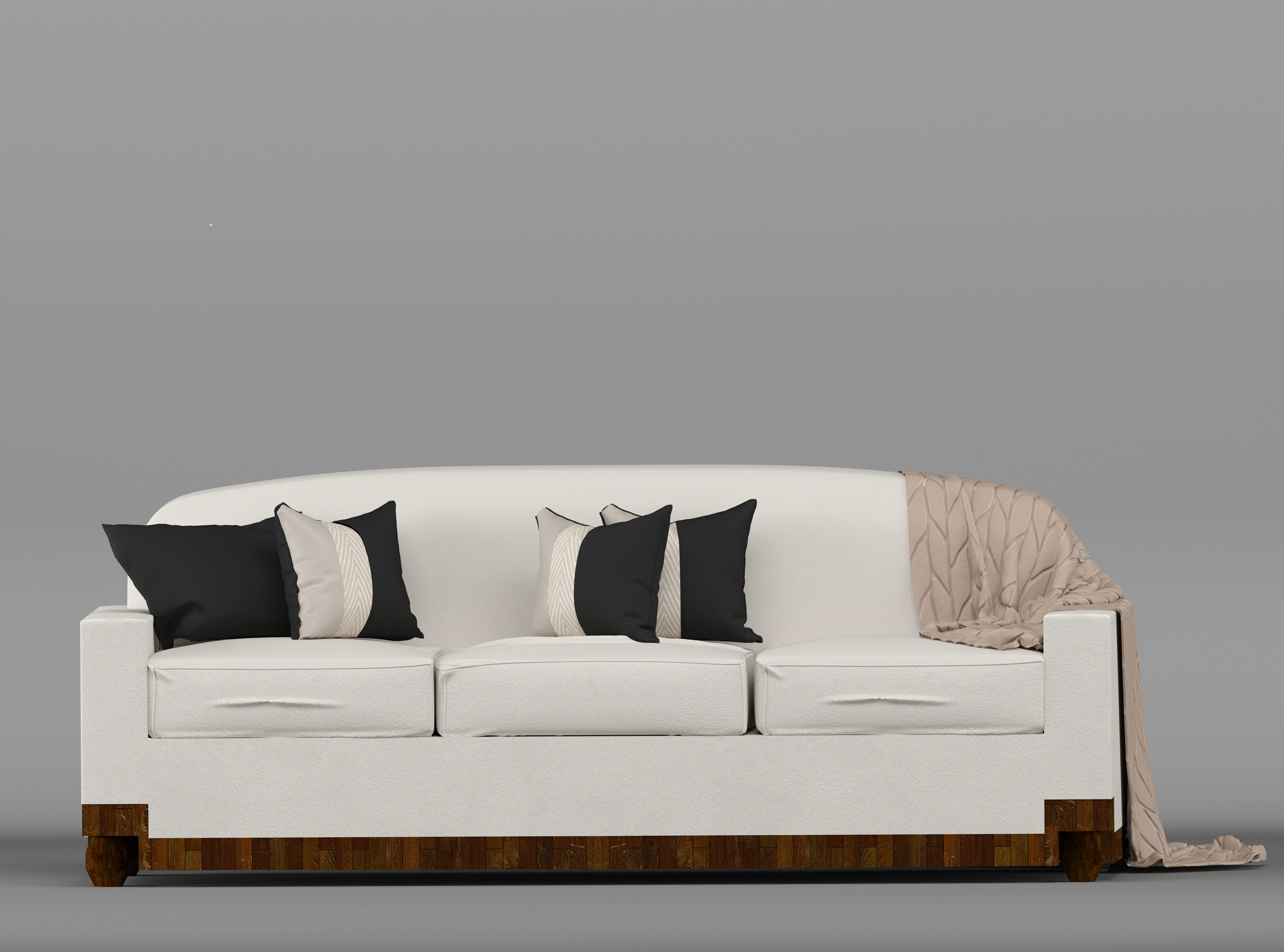 three-seat sofa  3D model_16