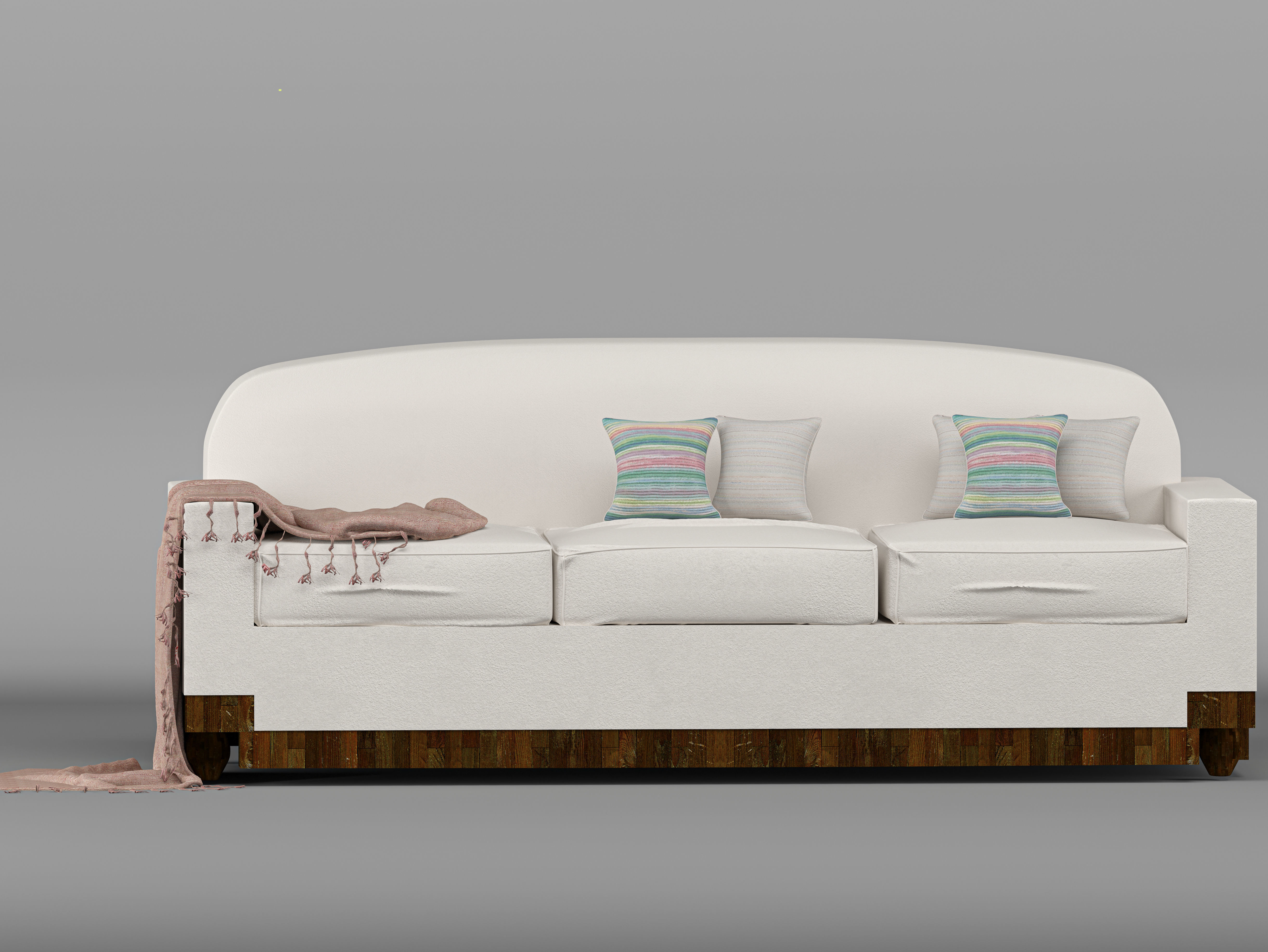 three-seat sofa  3D model_1