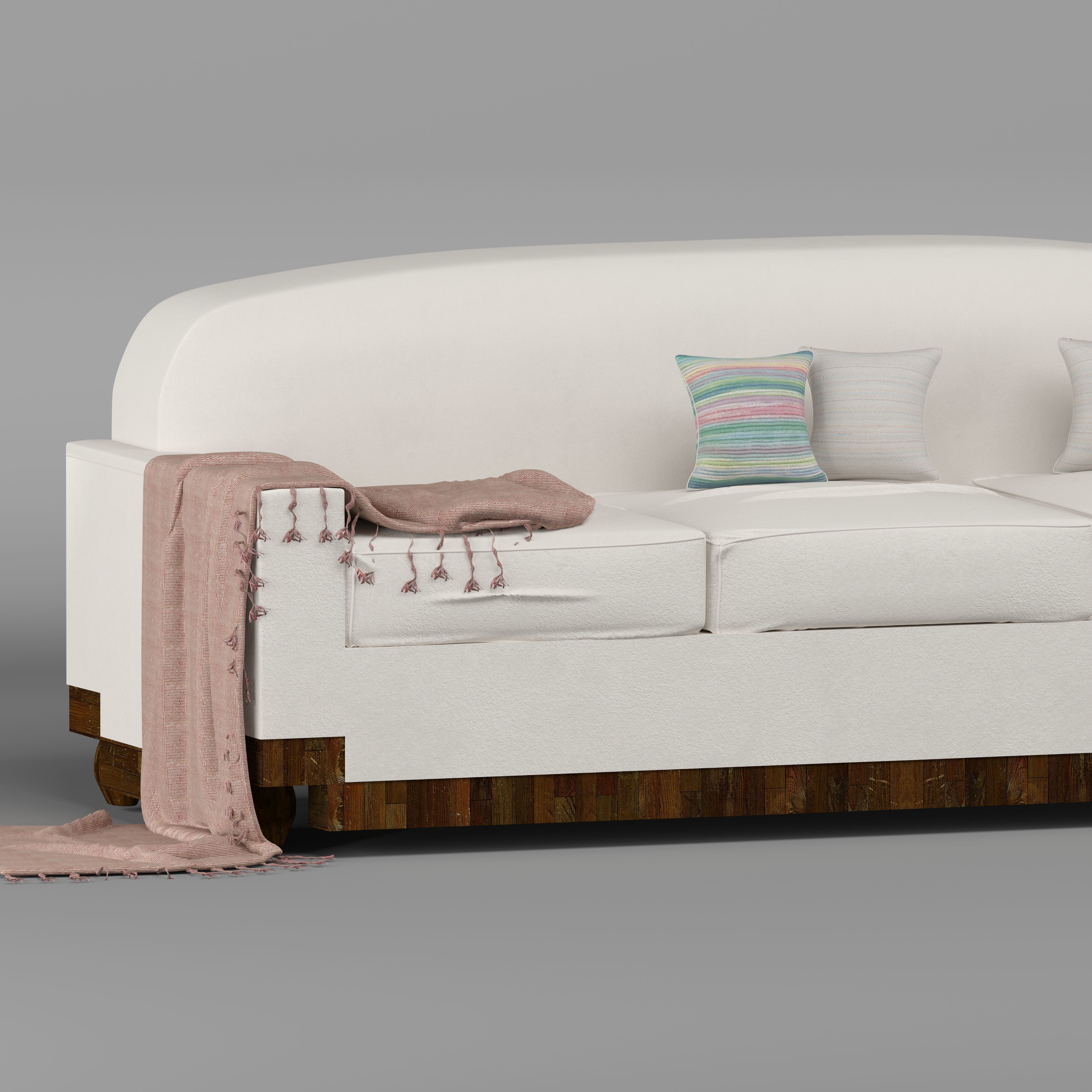 three-seat sofa  3D model_10