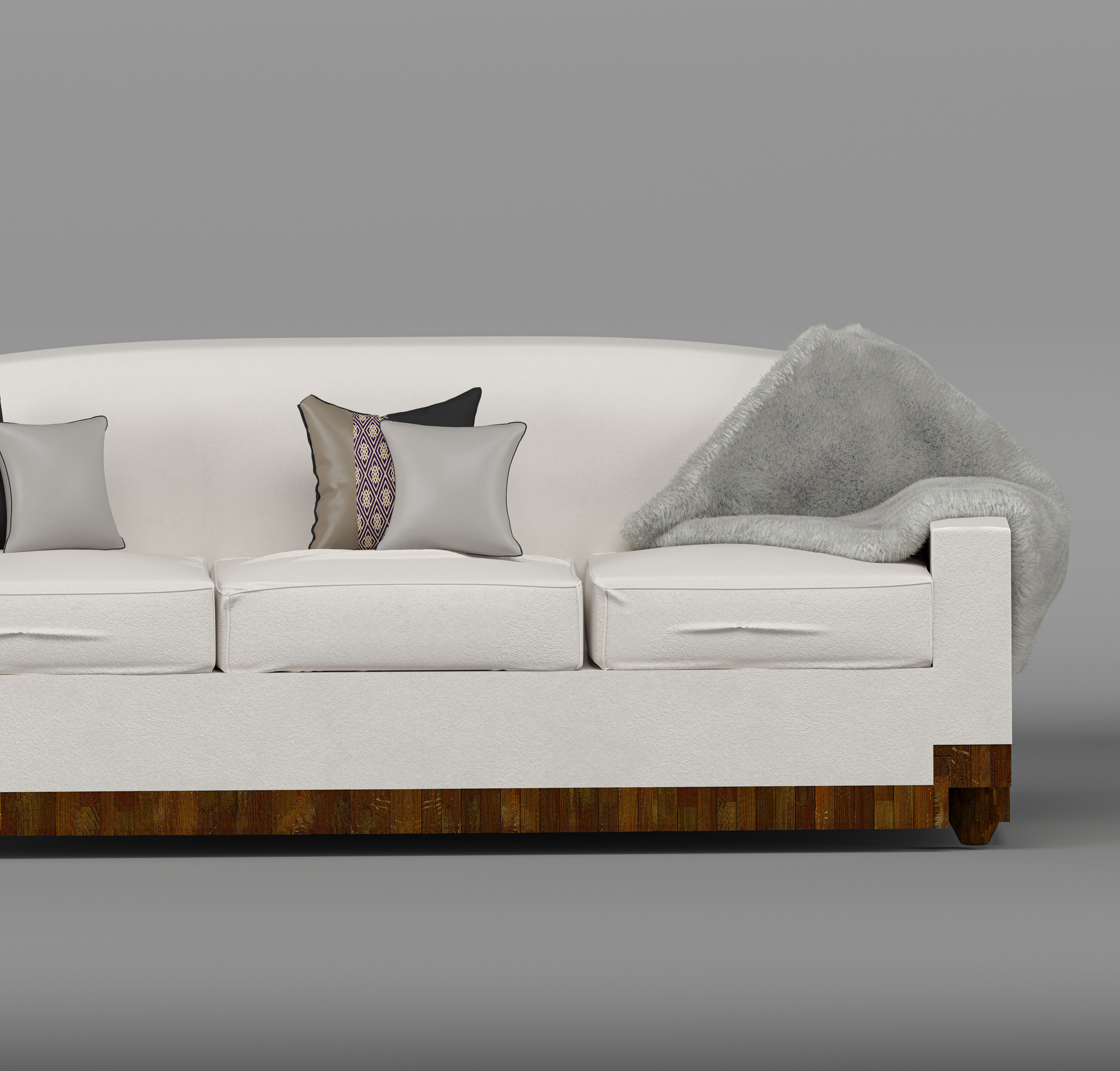 three-seat sofa  3D model_4