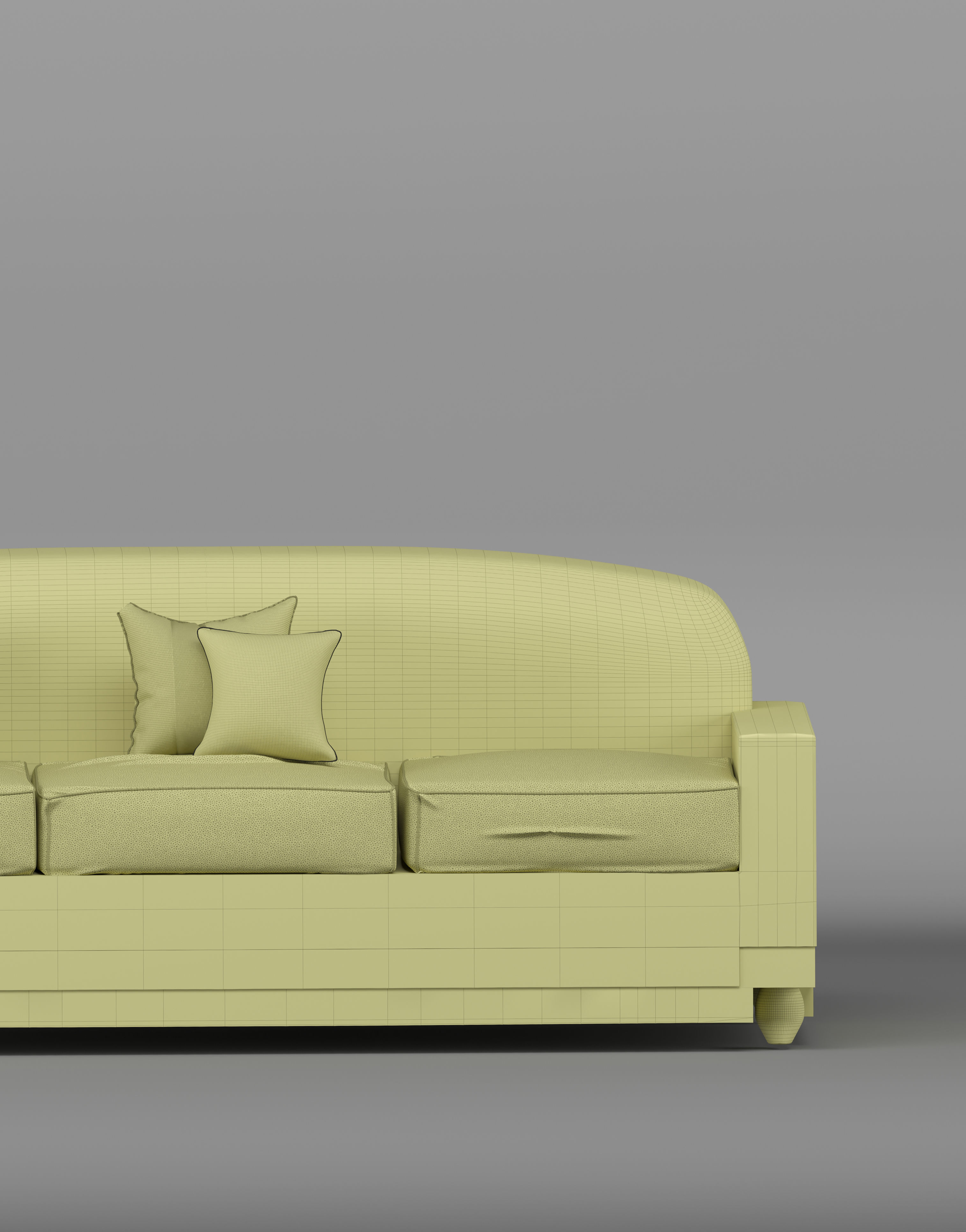 three-seat sofa  3D model_11