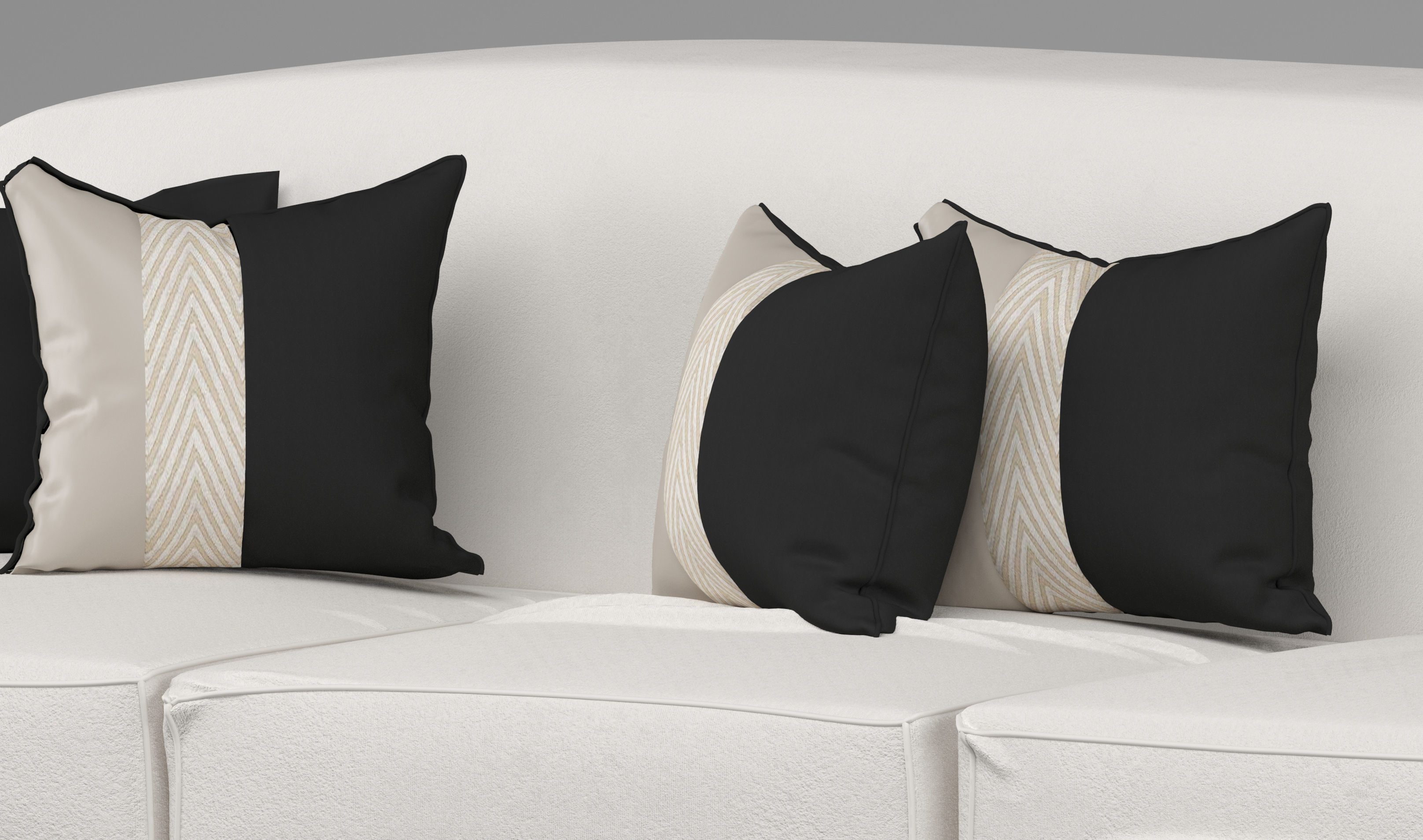 three-seat sofa  3D model_7