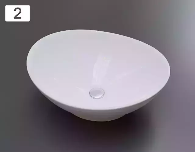 Vessel Sink Number 2 Low-poly 3D model
