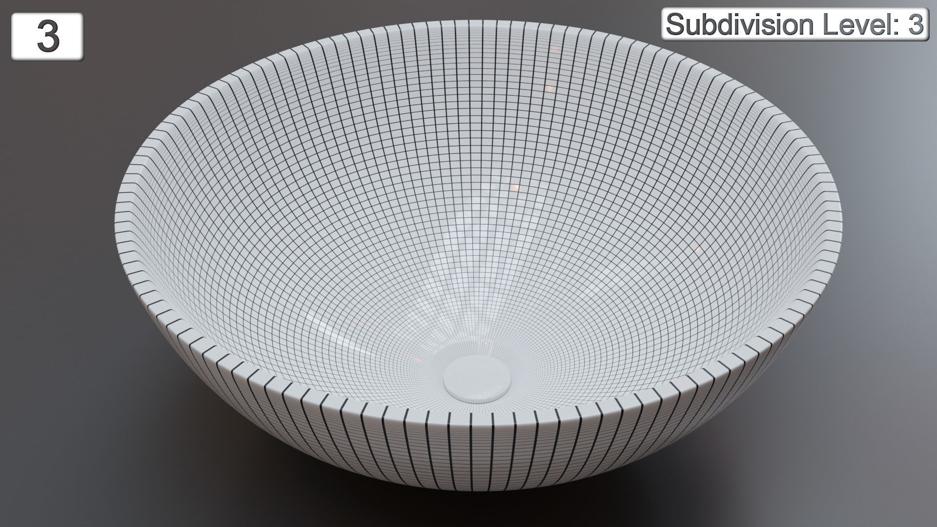 Vessel Sink Number 3 Low-poly 3D model_7