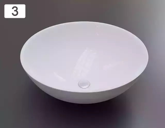Vessel Sink Number 3 Low-poly 3D model