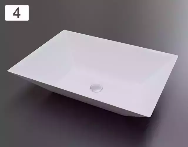 Vessel Sink Number 4 Low-poly 3D model